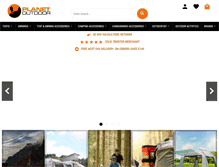 Tablet Screenshot of planetoutdoor.com
